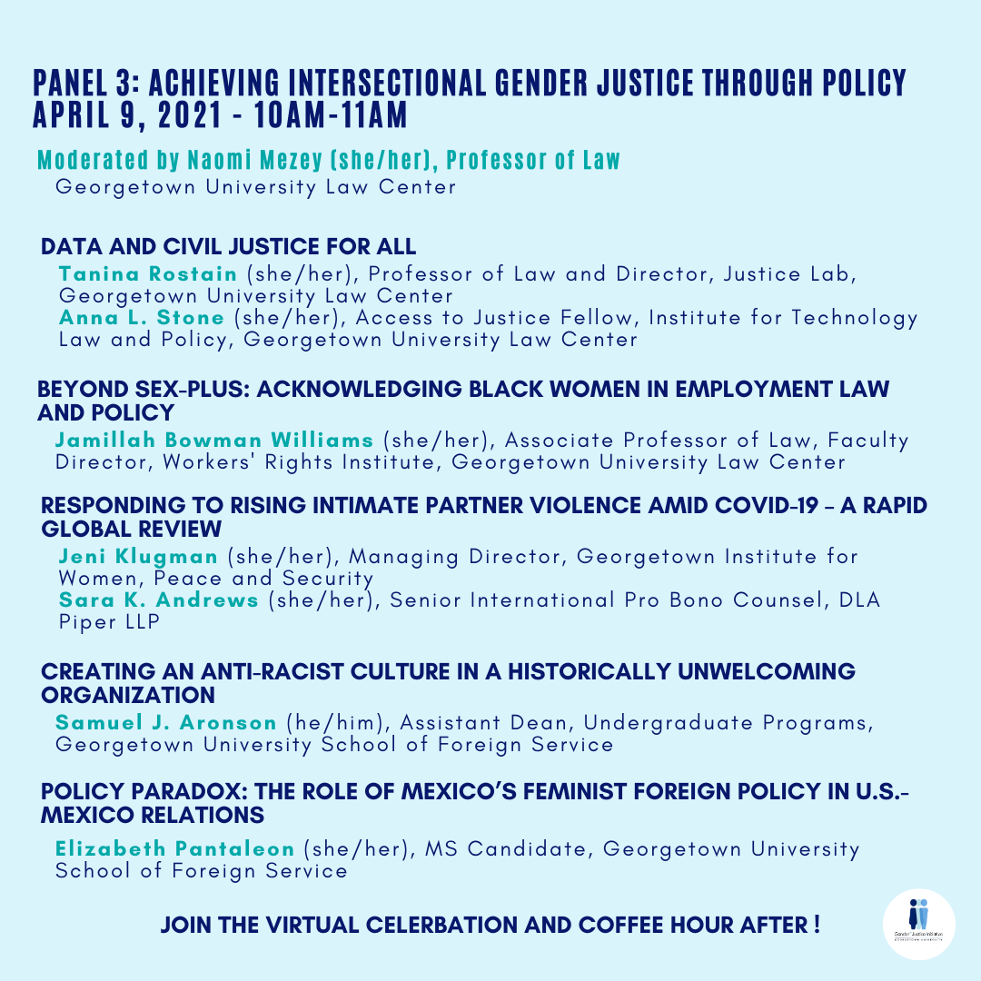 Panel 3 Details of Presentations and Names