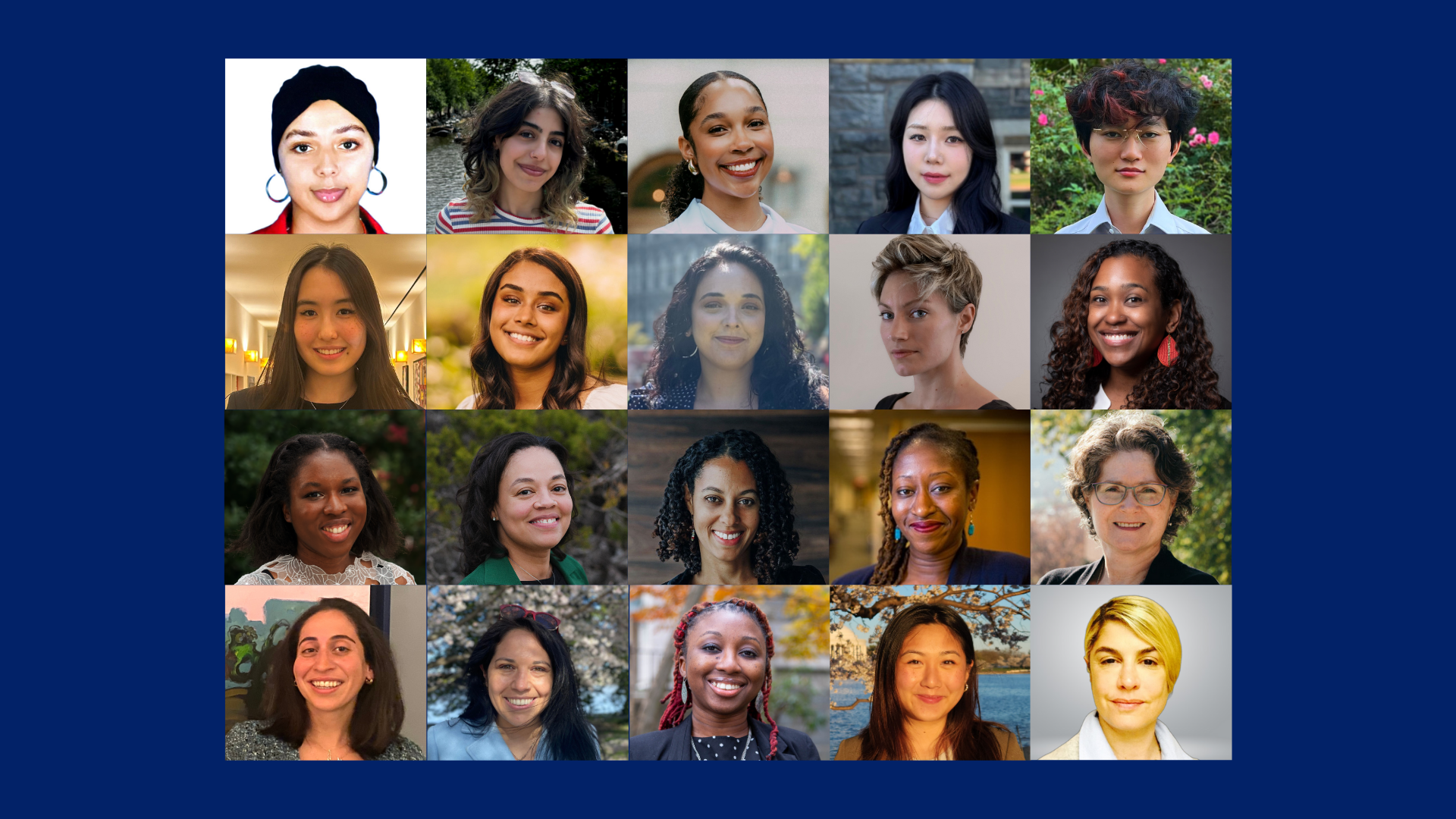 A collection of headshots of our 20 fellows.